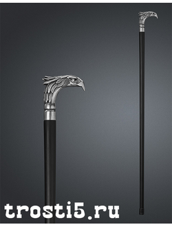 трость с индивидуальной литой рукоятью в виде головы птицы опорная черная трость для ходьбы