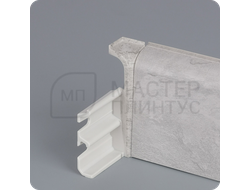 Плинтус с кабель-каналом Comfort Classic 80 80х16х2200 мм. Лофт светло-серый 438