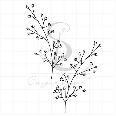 ФП штамп "Две веточки" 4