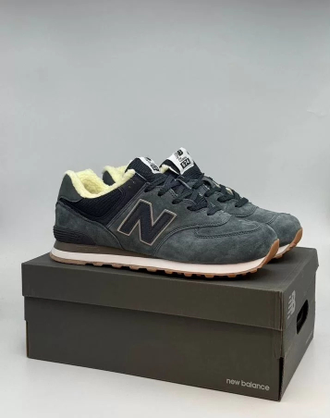 New Balance 574 Dark Grey С Мехом