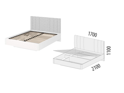 Кровать с подъемным механизмом Николь 901.21
