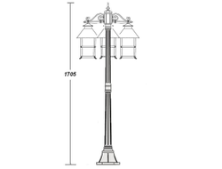 Садово-парковый светильник серии  Caior  II-3(170см)