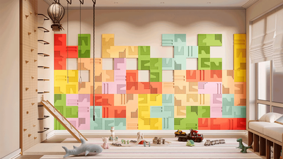 Гипсовая панель MECCANO-2 артикул E-0257