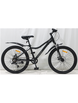 Велосипед AVENGER A241D 24" Черный/серый