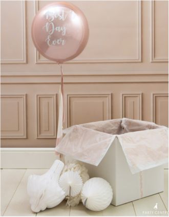 Сфера розовое золото Best day ever!