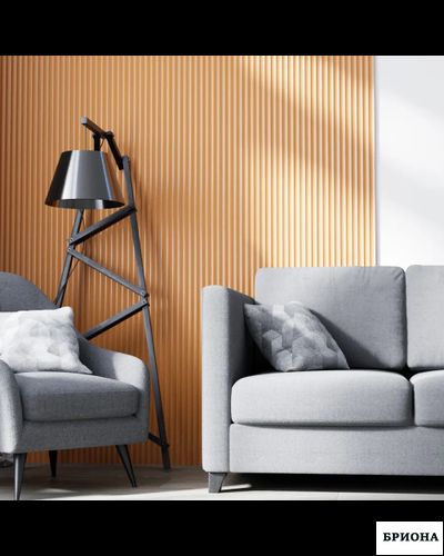 ПАНЕЛЬ СТЕНОВАЯ РЕЕЧНАЯ  МДФ Под покраску 2800X116X15.5 РИФ С600