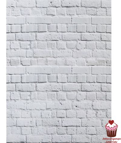Фотофон Белый кирпич, виниловая ткань 80х125 см