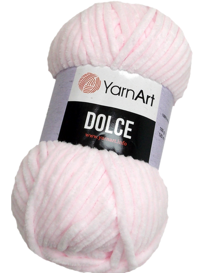 Dolce (Yarn Art) пряжа цвет бледно  розовый № 750