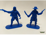 Пираты 2 фигуры (55мм) &quot;Уфимский солдатик&quot;, цвет - Синий, полиэтилен.