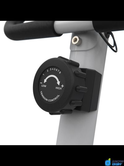 Велотренажер DFC B504BWO магнитный (белый корпус, оранжевая полоса)