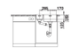 Мойка Blanco Solis 340/180-IF, чаша  слева