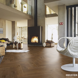 Паркетная доска Meister HS 500 Lindura Дуб классик Оливково-серый 8926 в интерьере