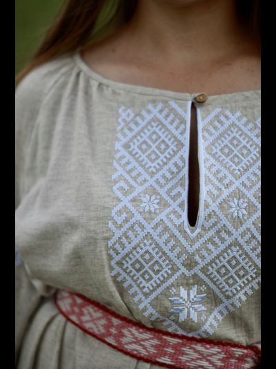 Платье в славянском стиле "Макошь" Светлая