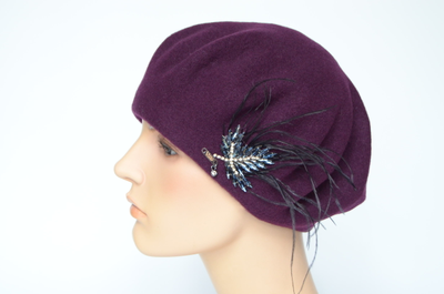 Берет Vizio 1011 BL сливовый