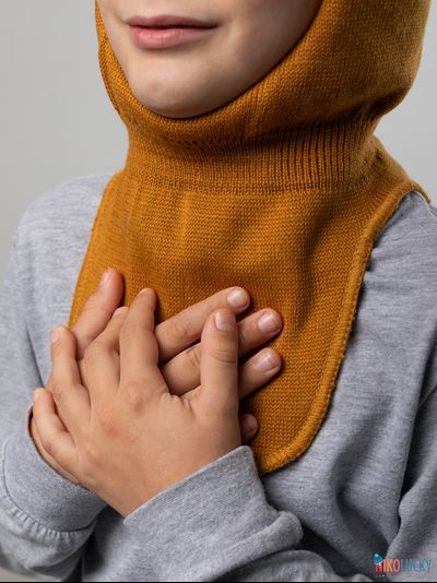 Шапка-шлем "NK"   20101-01, цвет горчичный р. 50-52