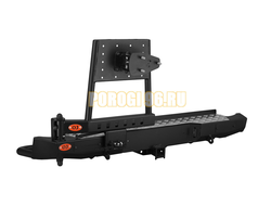 Задний силовой бампер серии Трофи на лифтованный Volkswagen Amarok I 2010-2016 (03.136.02)