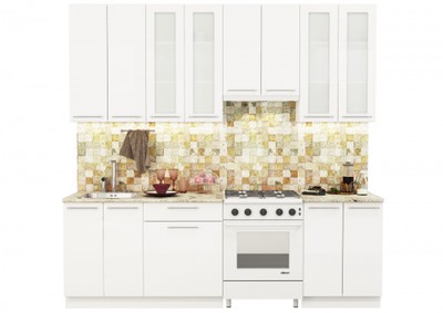 София Белый глянец модульная кухня