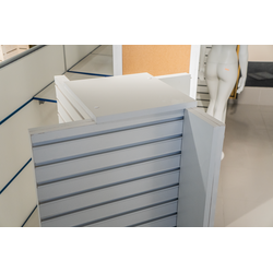 (ЭИАСО0900) Стенд со слотпанелью островной "QUADRO"