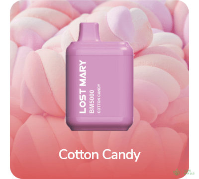 Одноразовая электронная сигарета LOST MARY BM5000, 2%, 14 мл, 650 мАч, 5000 затяжек (Cotton Candy)
