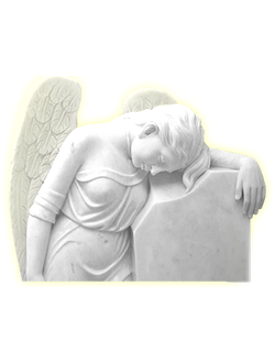Фото памятника плачущий ангел на могилу в СПб
