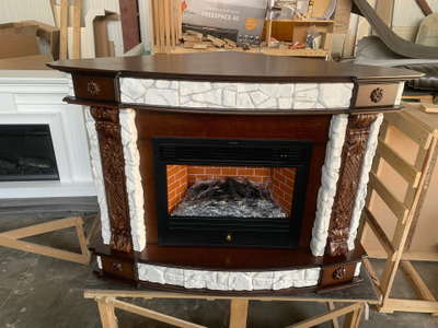 Угловой электрический камин Ричмонд BL с очагом 3D Novara 26