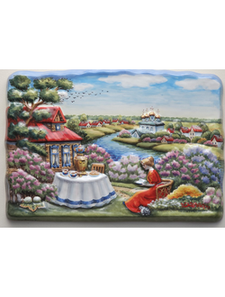 Лето в усадьбе (панно)