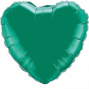 Сердце 32"/78см,зеленый, FM