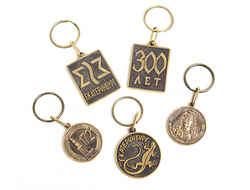 Брелоки с символикой Урала, бронза