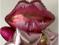 Сет из гелиевых шаров "Поцелуй"