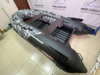 Моторная лодка Хантер 380 ПРО КМФ НДНД - MNELODKU.RU