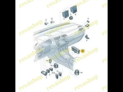 Кнопка передней консоли VW Tiguan 2 максимальная
