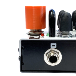 Насадка на кнопку педали эффектов, высокая (3D печать), 1 шт (оранжевая)