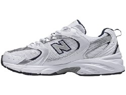 New Balance 530 White Silver Navy