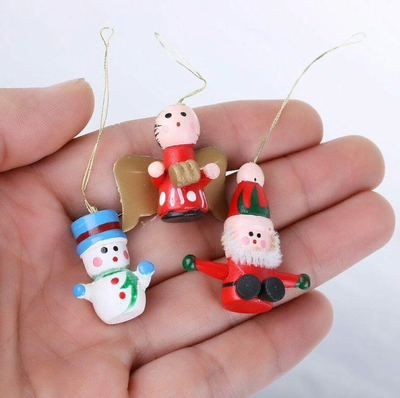 Набор деревянных елочных игрушек 24шт/уп