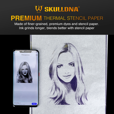Трансферная бумага для термо перевода AVA SKULLDNA Premium Thermal Stencil Paper, 20 листов
