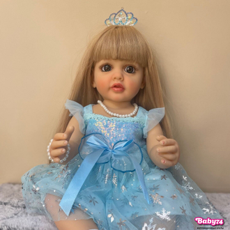 Кукла реборн — девочка  "Снежана" 55 см
