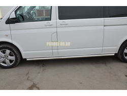 Защита штатного порога (длинная база) d60 для Volkswagen T5 Caravelle (2009-2015)
