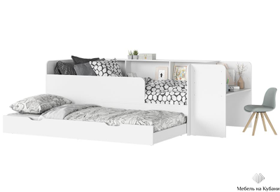 Руна КР 01 Кровать универсальная Белый/Белый