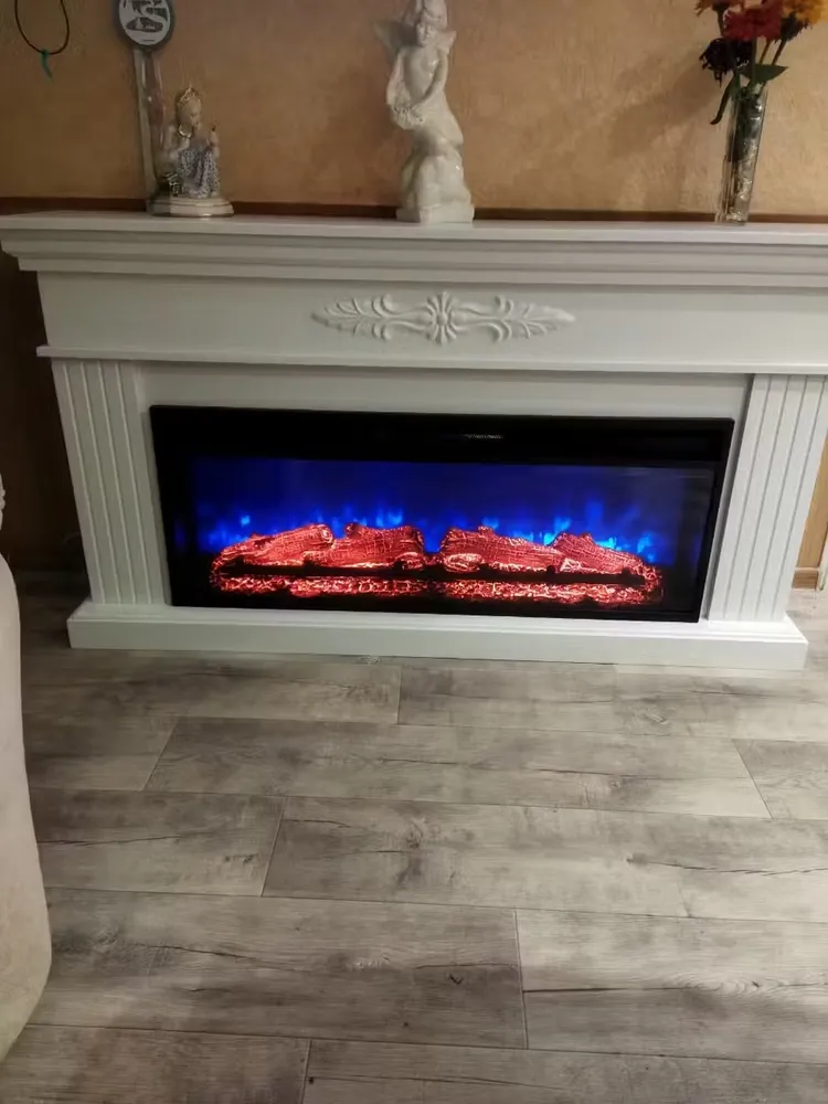 Линейный электрический камин Денвер