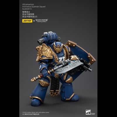 Сюзерен-инвиктарий Ультрамаринов (Warhammer Horus Heresy) - КОЛЛЕКЦИОННАЯ ФИГУРКА 1/18 Ultramarines Invictarus Suzerain Squad 5 (JT00287) - JOYTOY