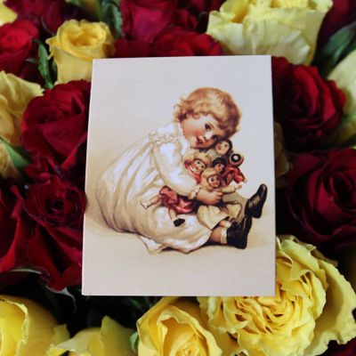 Букетная открытка