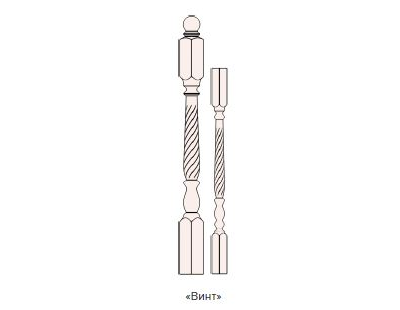 Балясина срощенная МОДЕРН сосна 50мм*50мм*90см