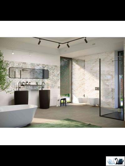 Плитка Creto Shine white 30х90 см настенная