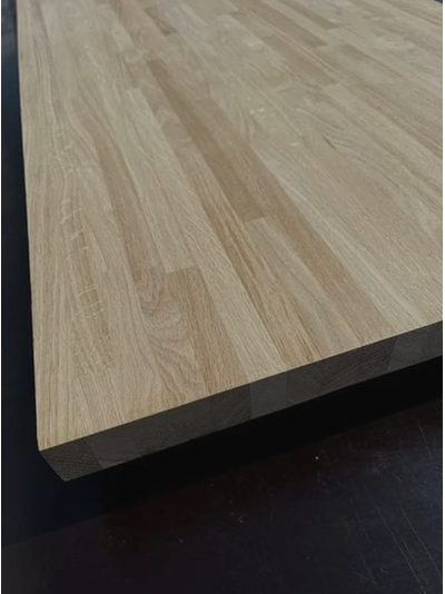 Мебельный щит из дуба (кавказский дуб, узкая ламель, 40 мм толщиной)