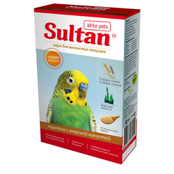 Sultan для волнистых попугаев "Трапеза с орехами и морской капустой" 0,5 кг
