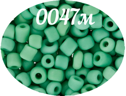 Бисер Zlatka 8/0 10гр цвет № 0047М зеленый