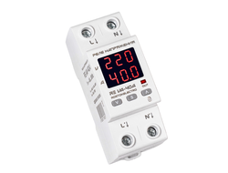 Реле защиты по напряжению и току однофазное 40 А, 230 В