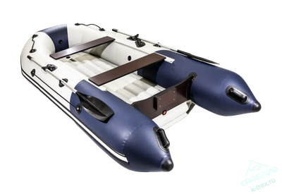 Лодка ПВХ Мастер Лодок Таймень NX3200НДНД "Комби" Св.Серый / Синий