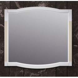 Зеркало Opadiris Лаура 100 белый с патиной