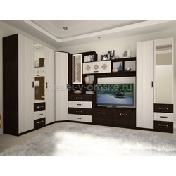 ШМ730 Гостиная Эмма №1. Размер: 5205х2200х520.